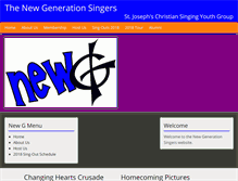 Tablet Screenshot of ngsingers.com